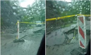 Teško stanje kod Zenice: Zbog nevremena propala cesta – vjetar kidao krovove VIDEO