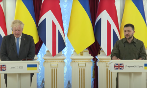 Sastanak Zelenskog i Džonsona: Ukrajinci od Britanaca traže teško naoružanje VIDEO