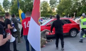 Pojavio se snimak incidenta: Šveđani napali srpske navijače VIDEO