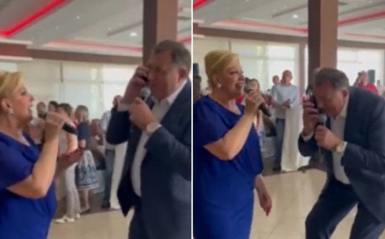 Dodik zapjevao sa Snežanom Đurišić: Ovu pjesmu je posvetio majci VIDEO