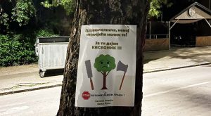 Imaju poruku za gradonačelnika: Banjalučani nezadovoljni zbog sječe drveća u centru grada FOTO