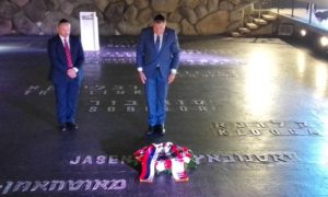 Dodik posjetio Memorijalni centar “Jad Vašem”: Položio vijenac u Sali sjećanja