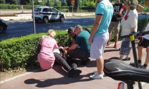 Nesreća na biciklističkoj stazi: Sudarili se trotinet i bicikl