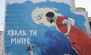 “Hvala ti Mitre”: Mitrović dobio mural u Beogradu FOTO