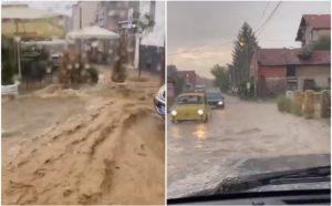 Veliko nevrijeme prouzrokovalo probleme: Teku bujice vode, automobili jedva idu VIDEO