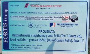 Dionica duga 20 kilometara: Ozvaničen početak rekonstrkucije puta Brod na Drini-Šćepan Polje
