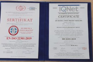 Jedini u Republici Srpskoj: Bolnici “Sveti vračevi” uručen sertifikat ISO 22301:2019