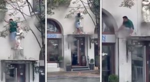 Uznemirujući snimak nesreće: Muškarac pao sa terase VIDEO