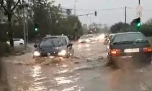 Poplavljene ulice i objekti: Snažno nevrijeme zahvatilo Podgoricu VIDEO
