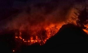 Vatrgasci na terenu: Veliki požar kod Gacka prijeti kućama, jedan objekat oštećen
