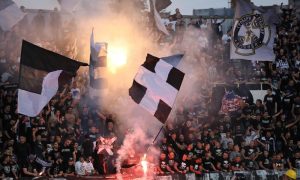 Buknule baklje sa tribina: Utakmica između Partizana i Kelna prekinuta