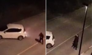Tuča nasred ulice: Djevojka izašla iz automobila i napala momka VIDEO