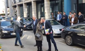 Borenović, Šarović i Trivić stigli u CIK: Predaće zahtjeve za ponovno brojanje glasova