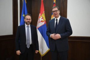 Vučić se sastao sa šefom Delegacije EU: Žiofre ponovio stav Brisela o uvođenju sankcija Rusiji