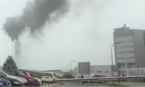 Banjalučani zabrinuti: Crni dim se diže iz kotlovnice UKC-a