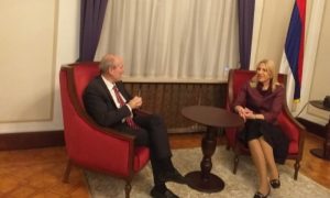 Cvijanović sa ambasadorom Grčke u BiH: Potrebno poštovanje Ustava i Dejtonskog sporazuma