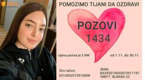 Aktivan do kraja novembra: Novi humanitarni broj 1434 za liječenje Tijane Radović