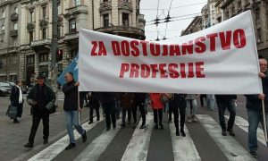 U Srbiji održan protest prosvjetnih radnika: Nastavnici traže status službenog lica