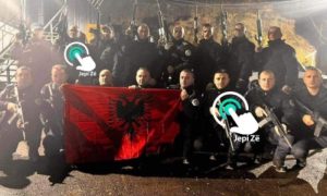 Nove provokacije na Kosmetu: Policajci na Jarinju slavili Novu godinu sa zastavom Albanije