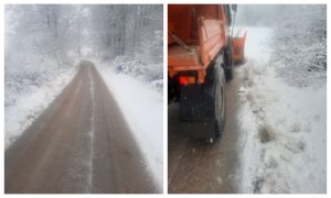 Zimska služba intervenisala na Manjači: Preventino posipa puteve abrazivnim materijalom