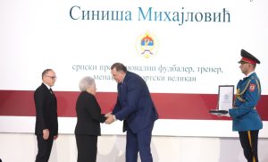 Posthumno odlikovan: Siniši Mihajloviću Orden zastave Srpske sa zlatnin vijencem