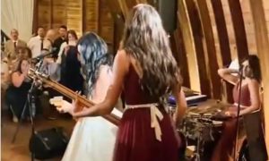 Vjenčanje za pamćenje: Mlada sa sestrama zasvirala na svojoj svadbi VIDEO