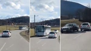 Za dlaku izbjegnut direktan sudar: Još jedna divljačka vožnja na putevima u BiH