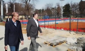 Predsjednik Srpske obišao teniske terene: Dodik se uvjerio kako teku radovi u Banjaluci