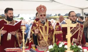 Prisustvuje Dodik: Osveštanje temelja Hrama Svete Trojice u Aleksandrovcu
