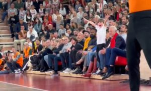 Stefan i Novak bodrili Partizan: Đokovićev sin ukrao šou u Monaku VIDEO