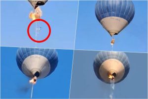 Užasna tragedija: Turisti živi gore u balonu, iskaču sa 100 metara visine VIDEO