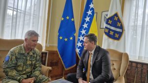 Bećirović sa Habermajerom: Zatražio povećanje broja vojnika EUFOR-a u BiH