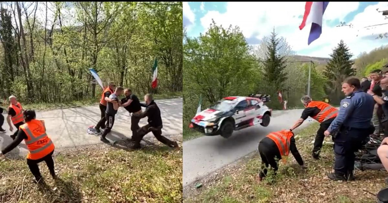 Potukli se na reliju u Hrvatskoj: Jedva pobjegli pred automobilom VIDEO