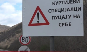 Upozorenje osvanulo u blizini punkta: “Kurtijevi specijalci pucaju na Srbe” VIDEO