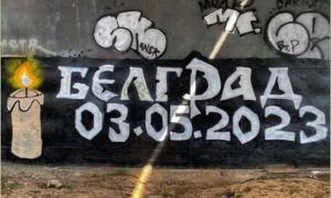 Podrška iz Moskve: Navijači Spartaka nacrtali mural za nastradale mališane iz Beograda