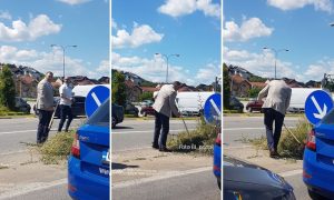 Pokazao drugima šta nisu uradili: Dodik zaustavio auto i uzeo kosu u ruke FOTO/VIDEO