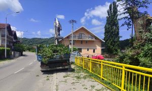 Dio plaže privremeno ograđen: Grom oštetio stablo u Srpskim Toplicama