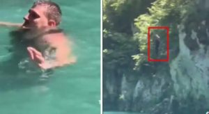 Uživa na odmoru: Jokić skočio sa litice u rijeku VIDEO