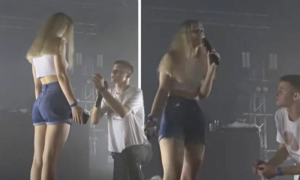 Zaprosio djevojku usred koncerta, ona ga odbila: Žao mi je, ne mogu VIDEO