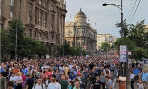 Došli i do Pinka: Završen deveti protest “Srbija protiv nasilja”