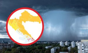 Za cijelu Hrvatsku izdato narandžasto upozorenje zbog mogućeg grmljavinskog nevremena