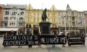 Antiratna akcija u Zagrebu: Odata počast ubijenim i prognanim Srbima u “Oluji”