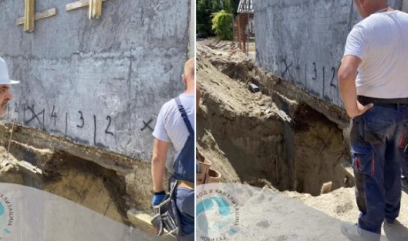 Katastrofalna greška! Građevinci oštetili zgradu, svi hitno evakusani VIDEO