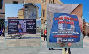 Transparent na Trgu, pozivi u sandučićima: Penzioner zakukao da ne zna na čiju će stranu FOTO