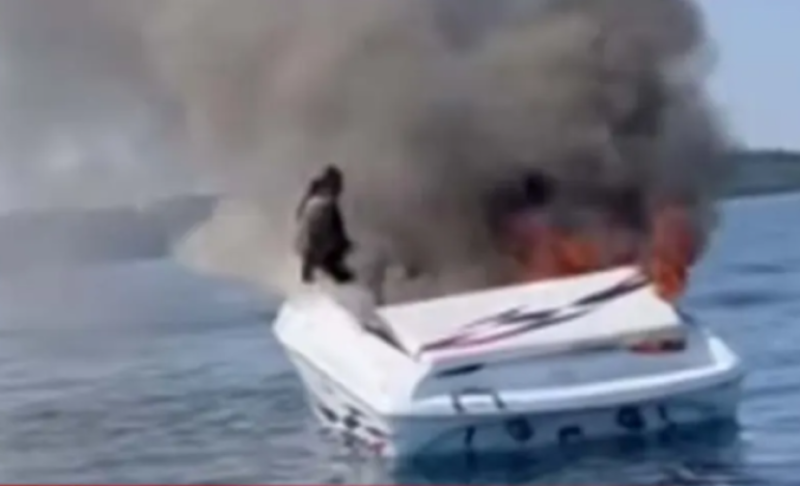 Drama sa srećnim krajem! U zadnji trenutak izbjegli smrt na zapaljenom čamcu VIDEO