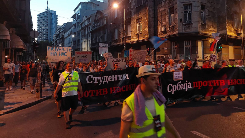 Održan još jedan protest opozicije “Srbija protiv nasilja u Beogradu”