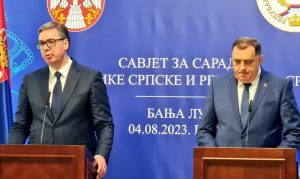 Vučić u Banjaluci: Ne mijenjamo odnos prema onima koje je Amerika sankcionisala
