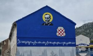 Promovisanje fašizma u Stocu: Uklonjeno obilježje NDH sa murala