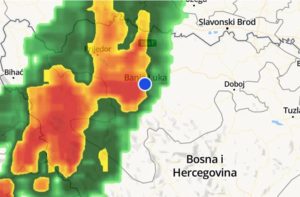 Nevrijeme se približava Banjaluci: Snažne padavine i vjetar tek stižu VIDEO