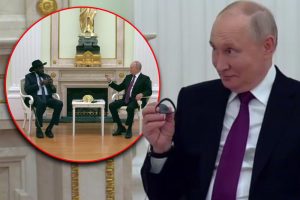 Šou u Kremlju: Putin morao da objašnjava kolegi iz Afrike kako da stavi slušalicu VIDEO